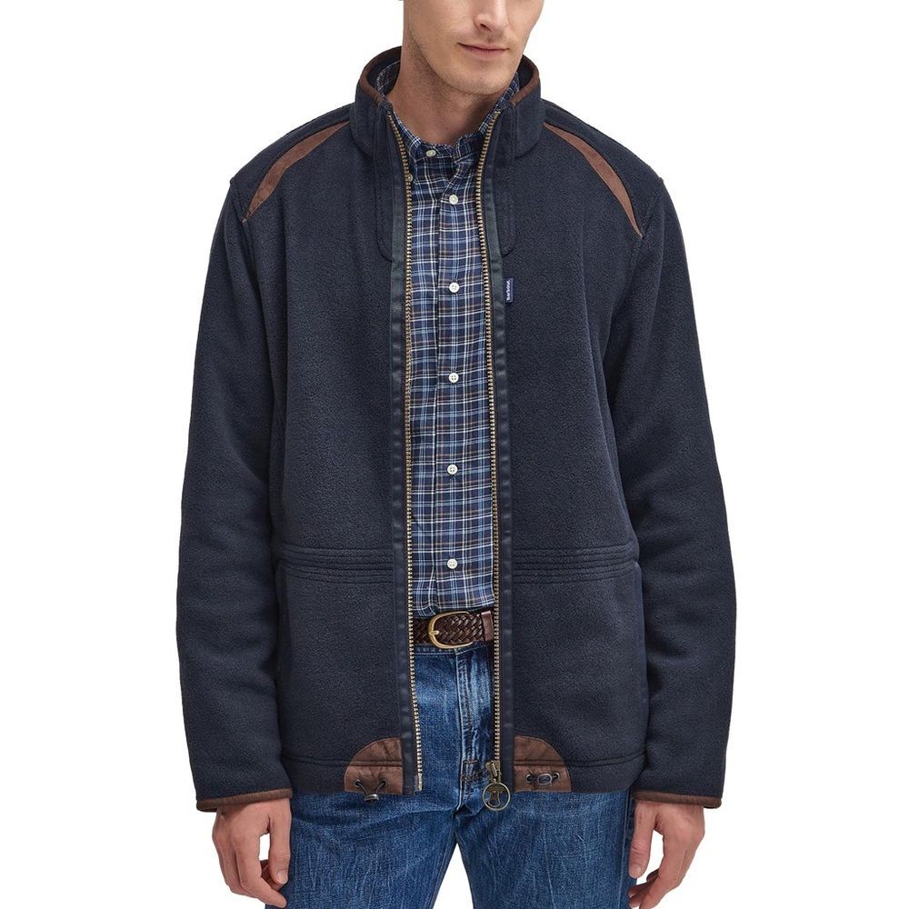 BARBOUR LANGDALE FLEECE JACKET SIZE XL NAVY